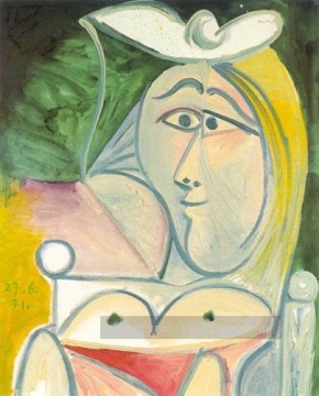 Buste de femme 1 1971 Cubisme Peinture à l'huile